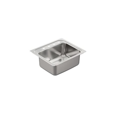 Moen 25"X22" Stainless Steel 18 Gauge Single Bowl Drop In Sink G181954Q
